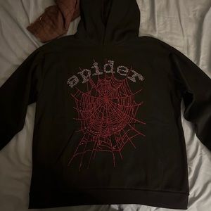 sp5der hoodie OG Rhinestone Logo